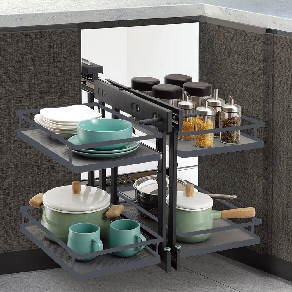 Corner Pull-out Basket — Eliva Kitchen Hardware