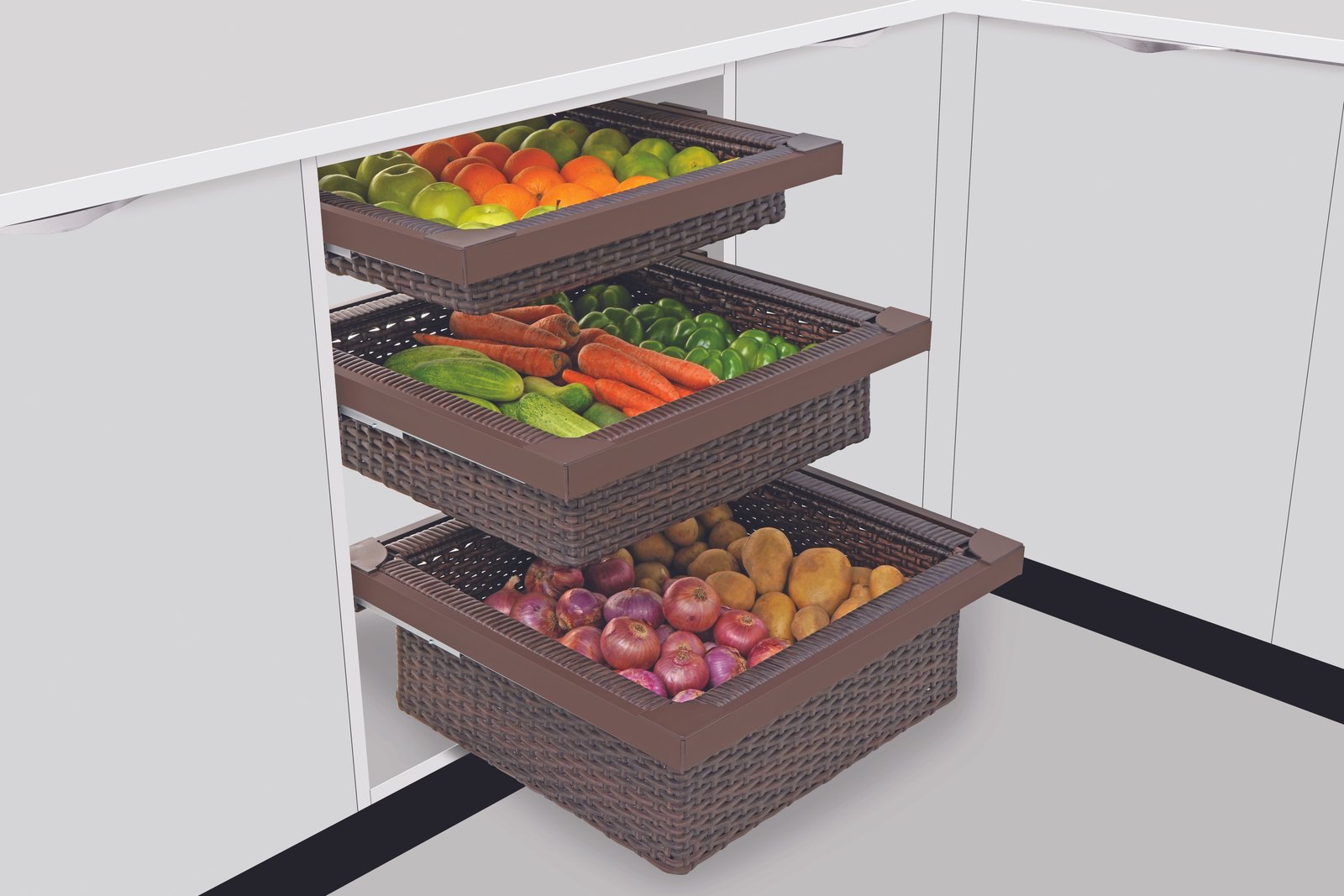 Under-Sink Organiser Pull-out — Eliva Kitchen Hardware